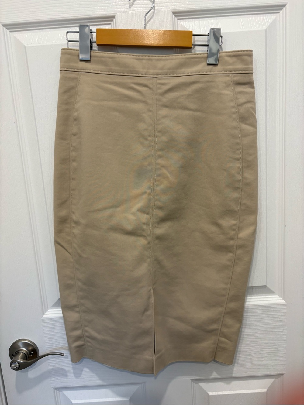 Judith and Charles Classic Women's Beige Pencil Skirt